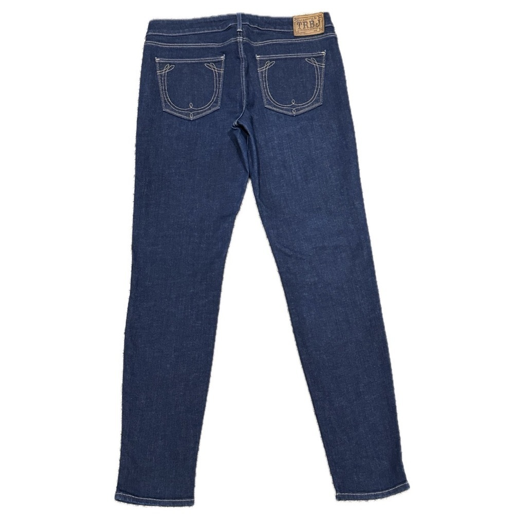 👖💿 TRUE RELIGION Made in USA Dark Wash Straight Leg Jeans | Y2K Sz 29 TRBJ Patch